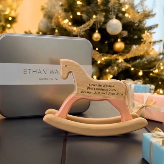 Baby’s First Christmas Rocking Horse – A Gift to Treasure Forever