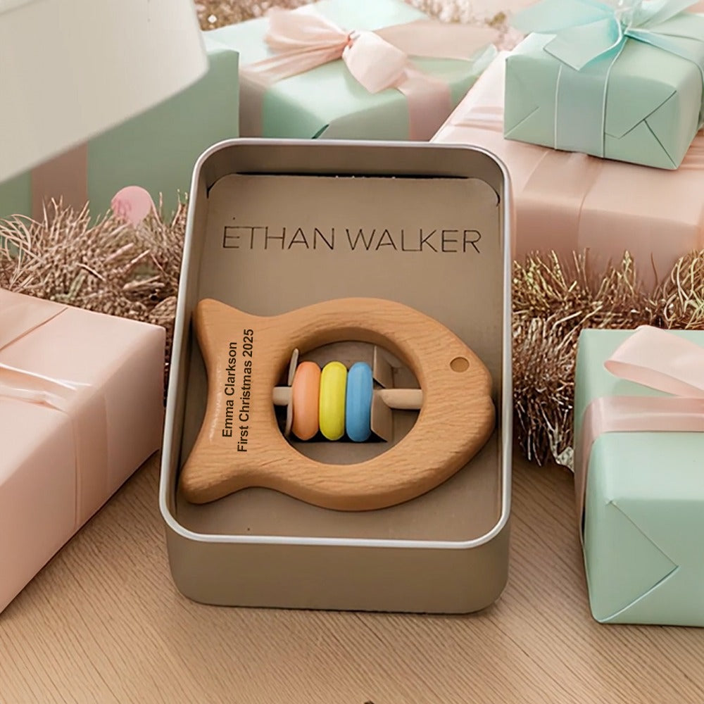 First Christmas Fish Rattle — Made for the Little One You Love