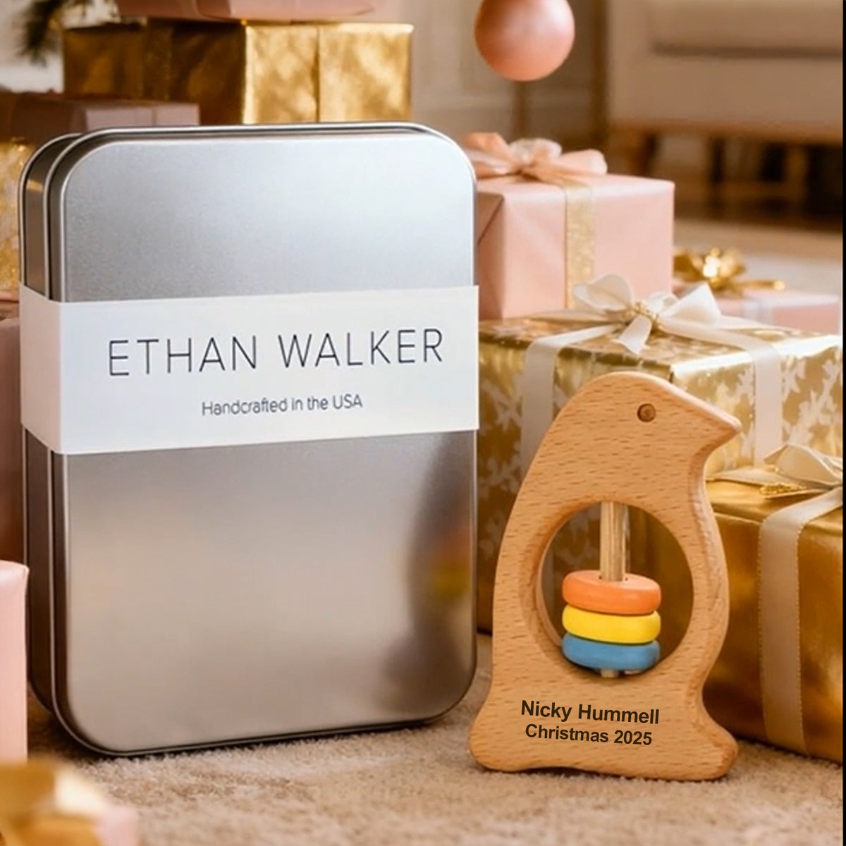 Baby’s First Christmas Penguin Rattle — A Treasure to Hold Forever