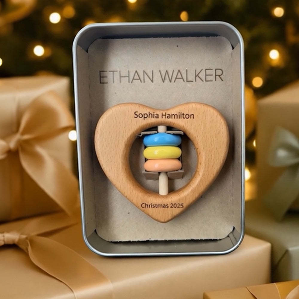 Baby’s First Christmas Heart Rattle — A Treasure to Hold Forever