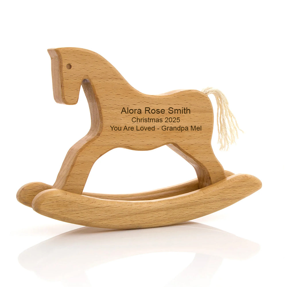 Baby’s First Christmas Rocking Horse – A Gift to Treasure Forever