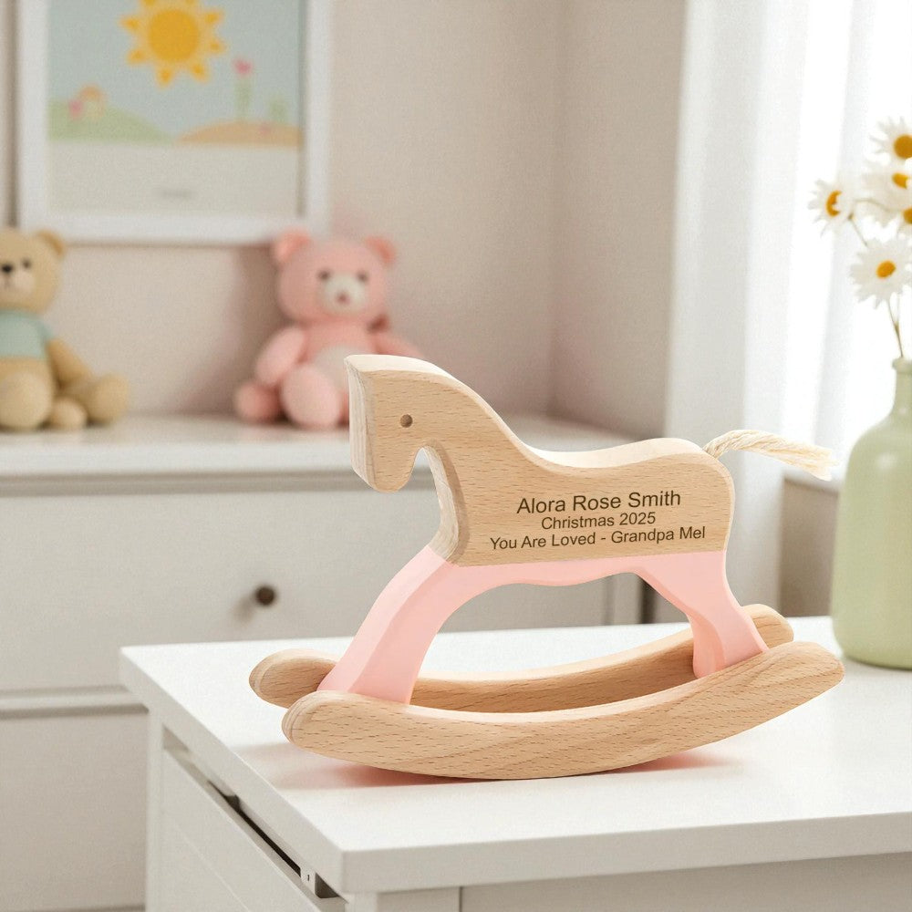 Baby’s First Christmas Rocking Horse – A Gift to Treasure Forever