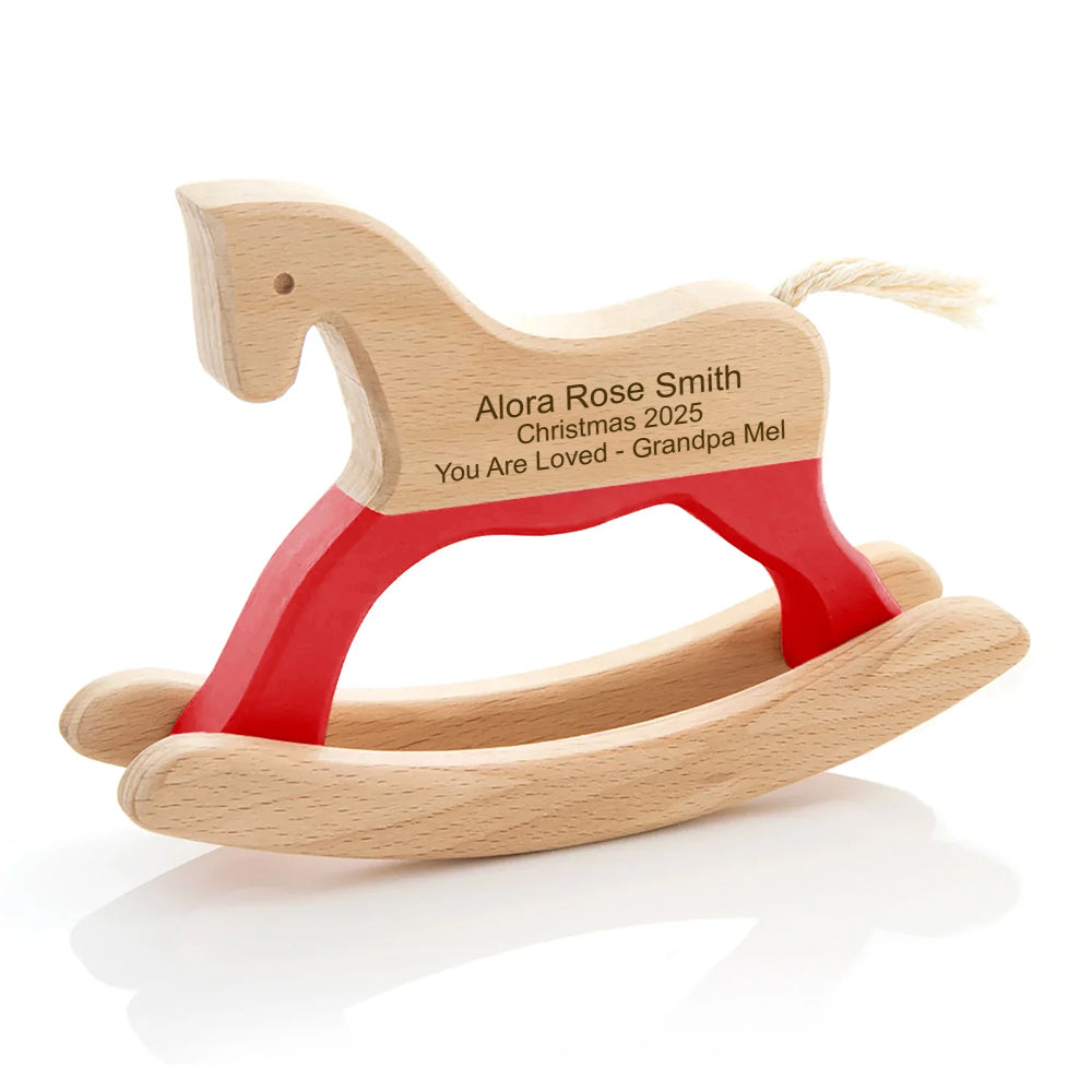 Baby’s First Christmas Rocking Horse – A Gift to Treasure Forever